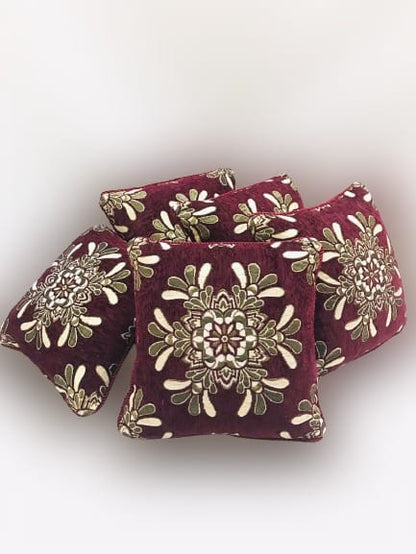 5 Pcs Velvet Cushion Covers Set