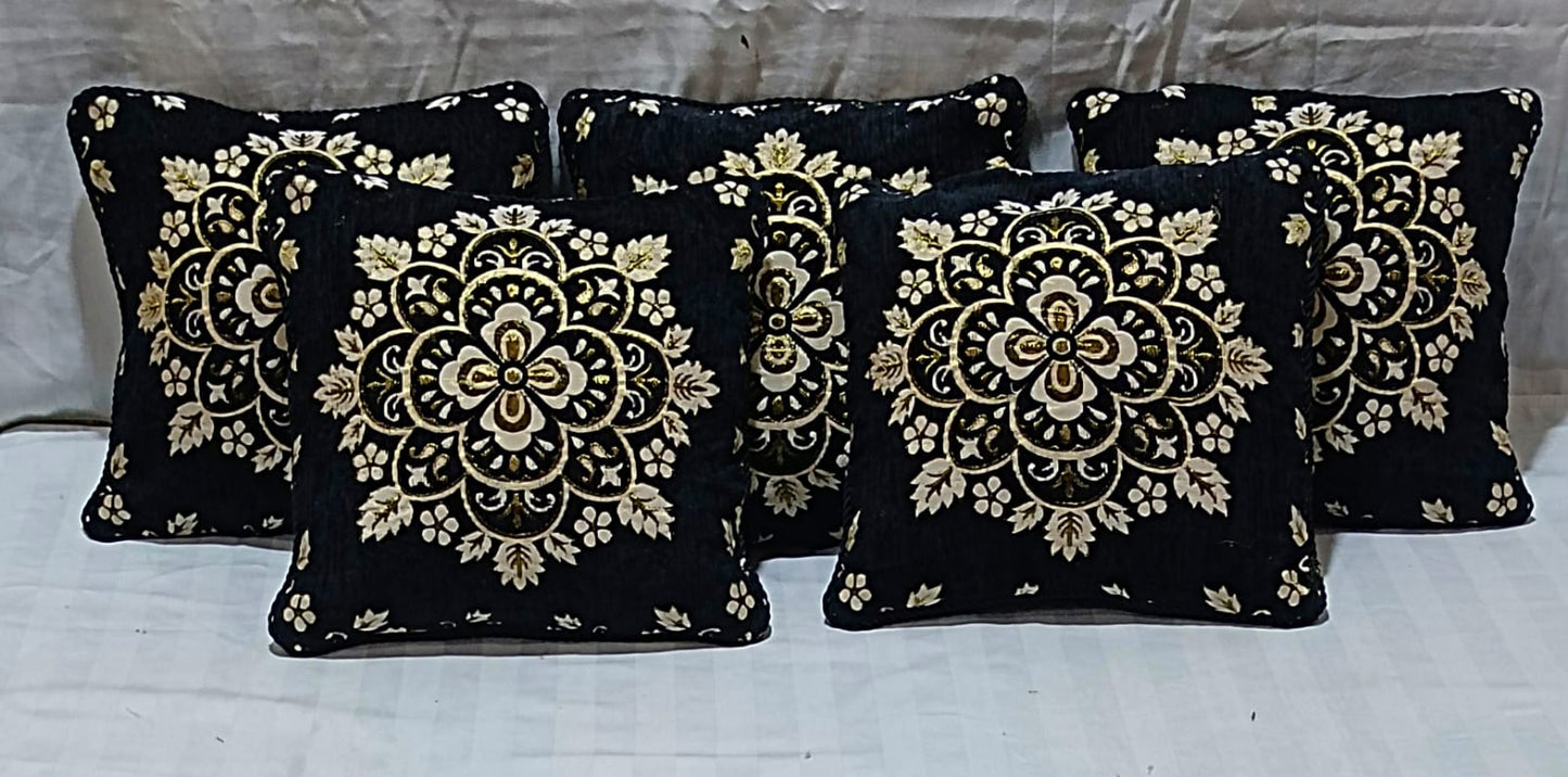 5 Pcs Velvet Cushion Covers Set