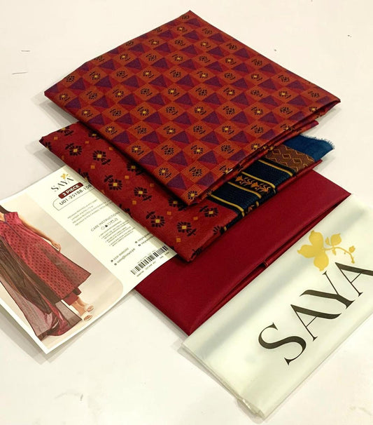 Saya Lawn 3 Pcs Suit -7