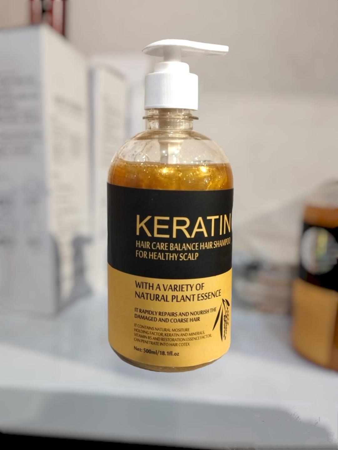 Keratin Hair Mask and Shampoo