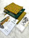 Original Waniya Gold Lawn 3 Peice