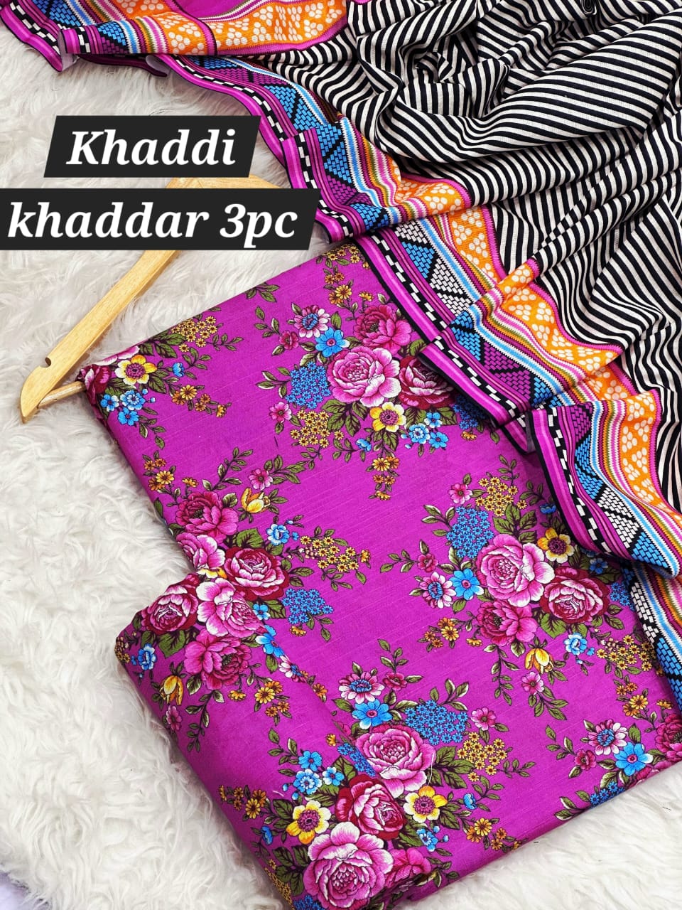 KHADDI Original khaddar 3pcs -6