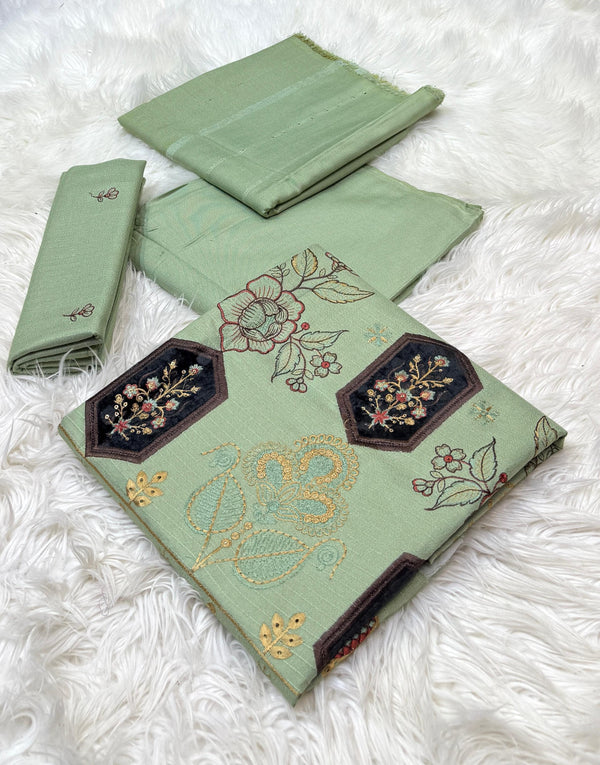 Bareeza 3pc Embroidery Dhanak - 2
