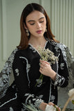 Cross stitch Dhanak Black Embroidery Suit