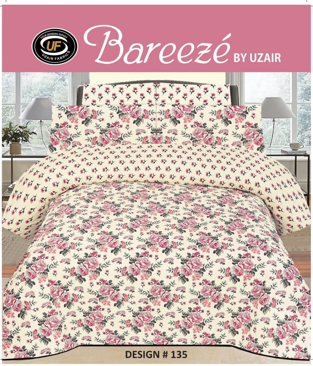Bareeze Cotton Bedsheet