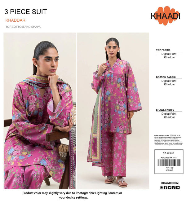 KHADDI Original khaddar 3pcs -6
