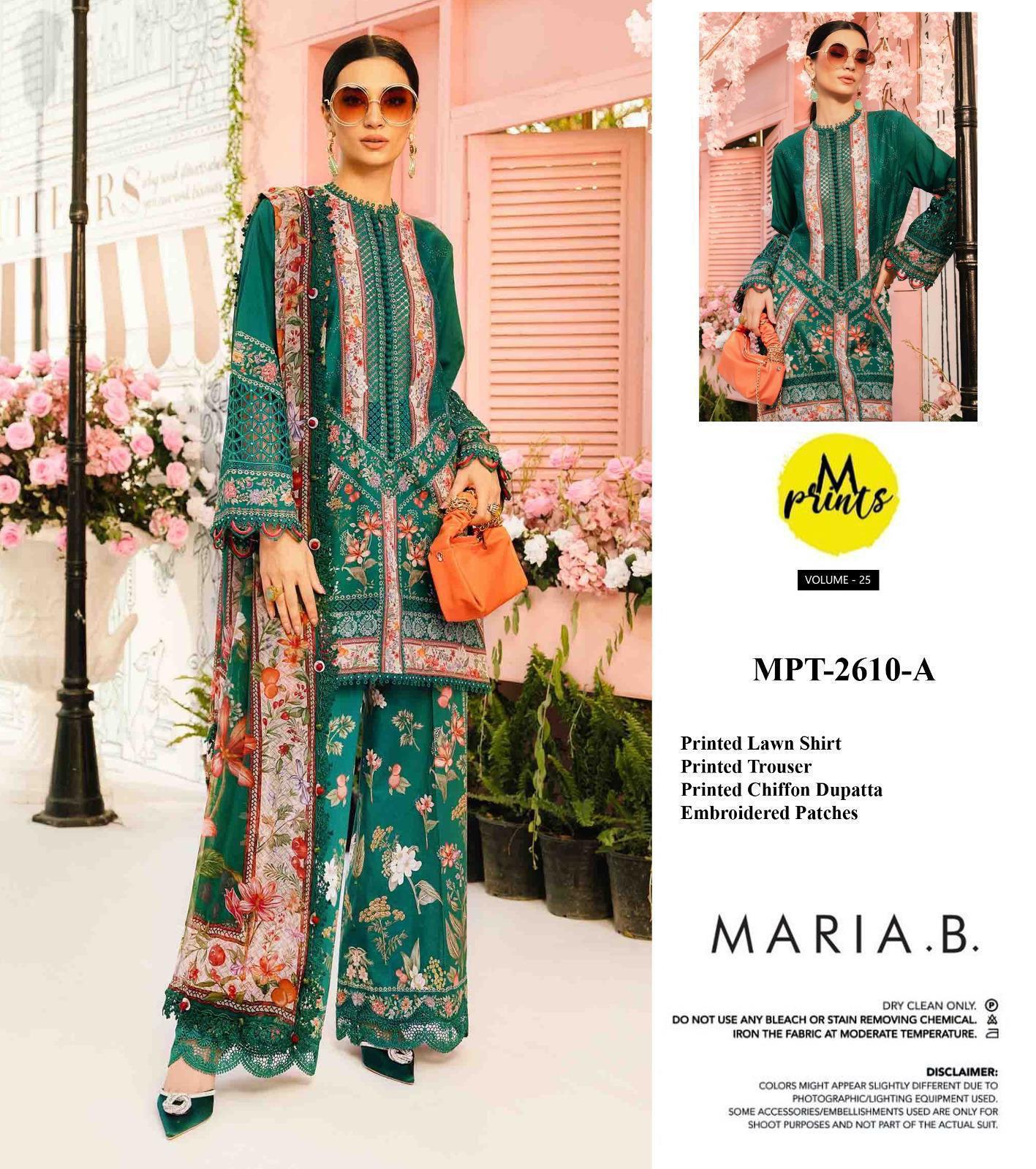 MARIA.B. Heavy embroidery lawn Suit