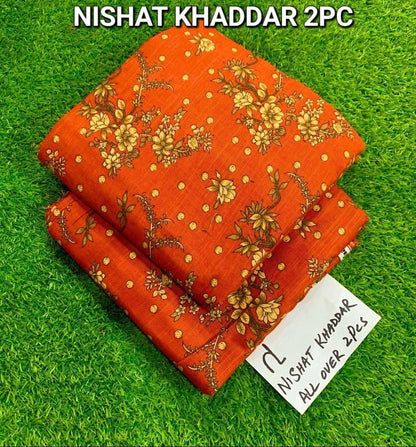 2 Pcs Khaddar Nishat Suiting Collection