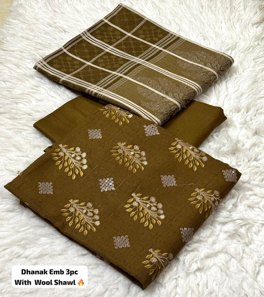 BAREEZE DHANAK EMBRIODERY Suit - 10