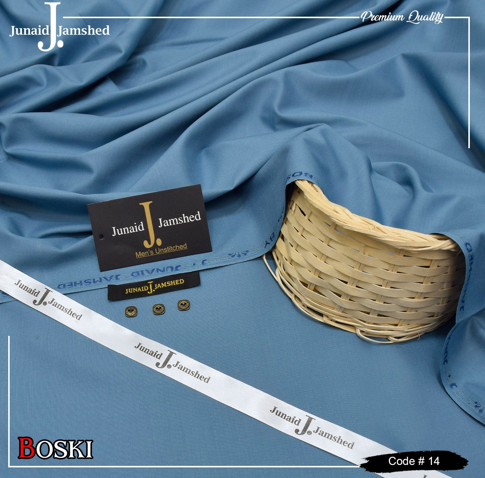 J. Junaid Jamshed Wash & Wear Boski