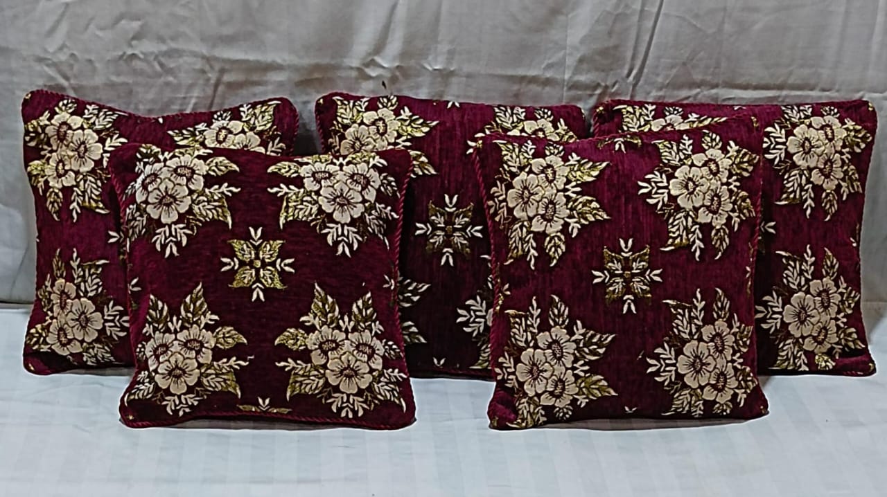 5 Pcs Velvet Cushion Covers Set