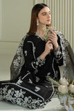 Cross stitch Dhanak Black Embroidery Suit