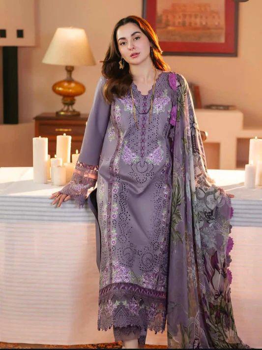 Chikenkari Embroidered -3Pcs Suit