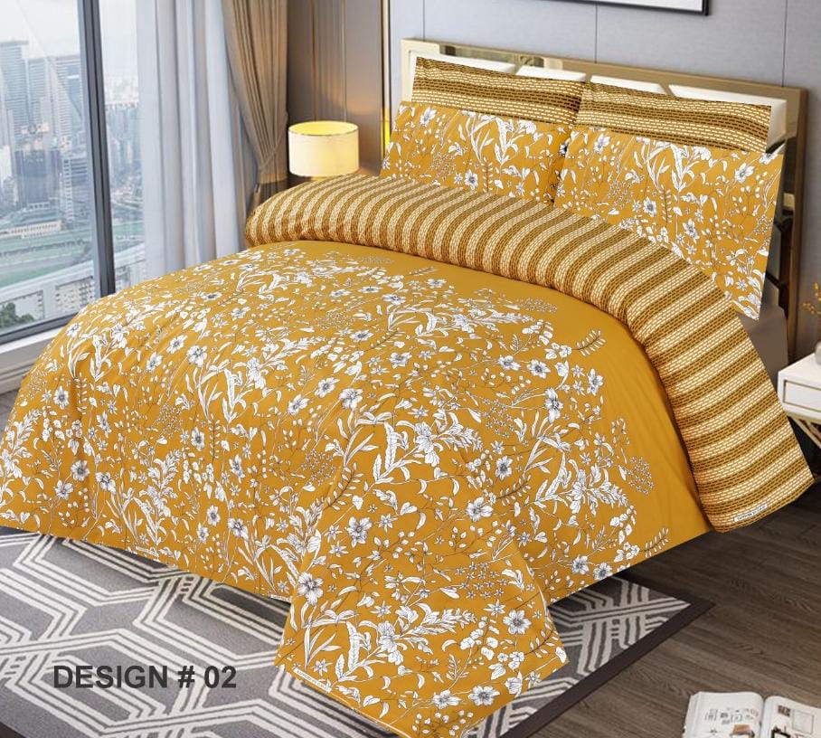 King Size Cotton Stuff Bedsheets Set