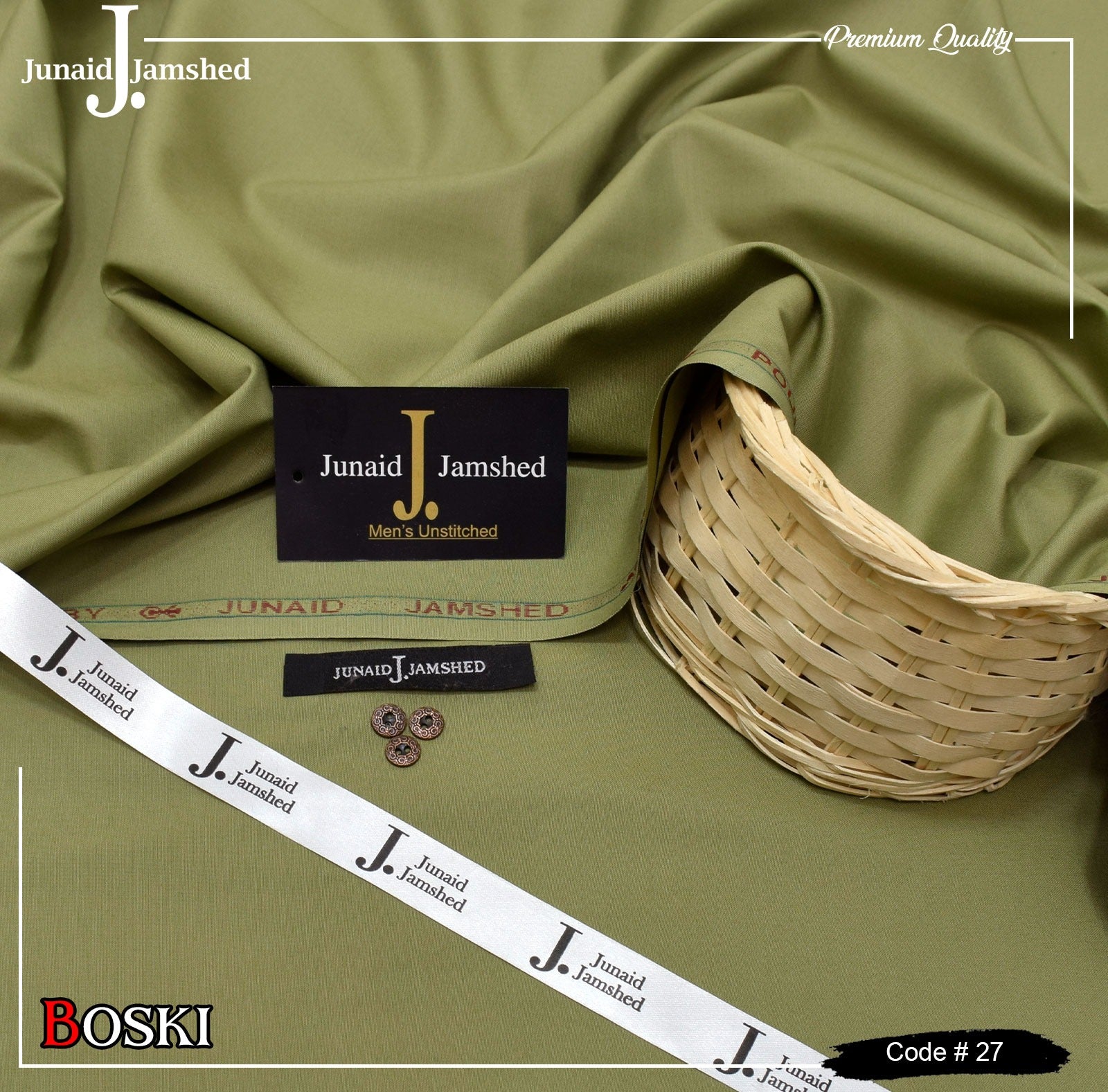 J. Junaid Jamshed Wash & Wear Boski