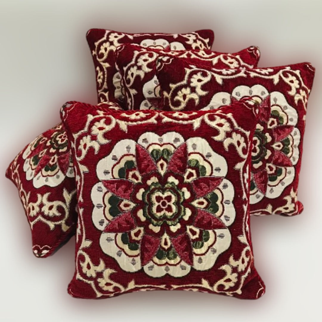 5 Pcs Velvet Cushion Covers Set