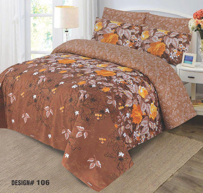 King Size Cotton Stuff Bedsheets Set