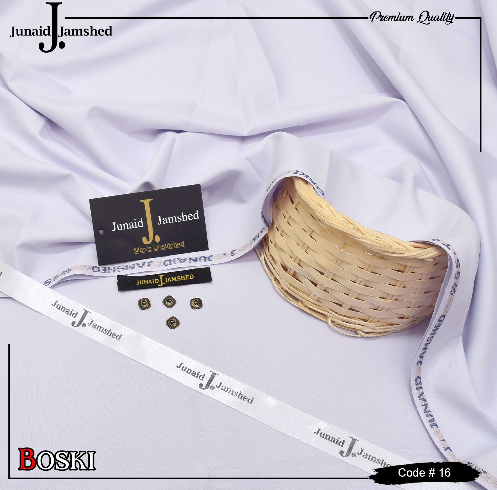 J. Junaid Jamshed Wash & Wear Boski