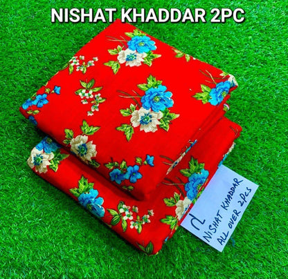 2 Pcs Khaddar Nishat Suiting Collection