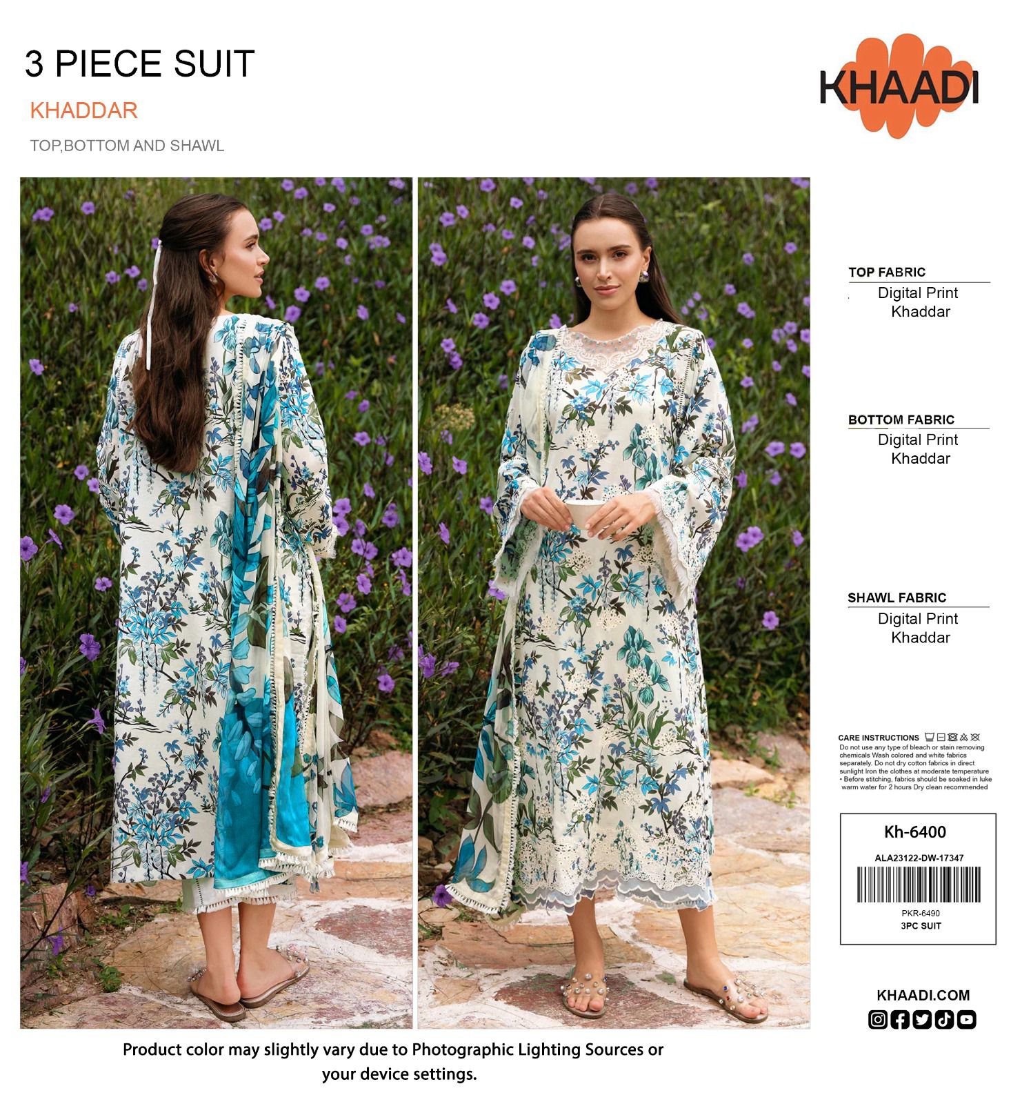 KHADDI Original khaddar 3pcs-8