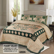 Green Velvet jacquard Bedsheet —5 Pcs Set
