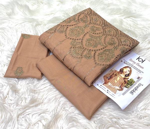 Tawakkal Fancy Linen Embroidery 2pc Collection - 4