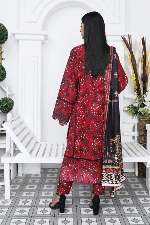 Embroidered Khaddar Suit - 02