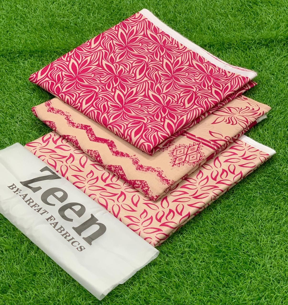 ZEEN LAWN 3P WITH ZARI & LAWN DUPPATA