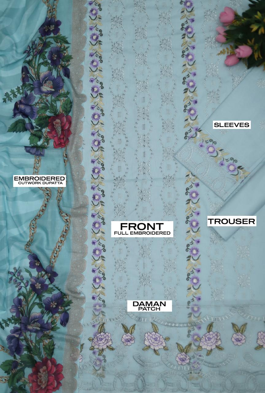 Maria-B  Lawn Hit Code Aqua Suit
