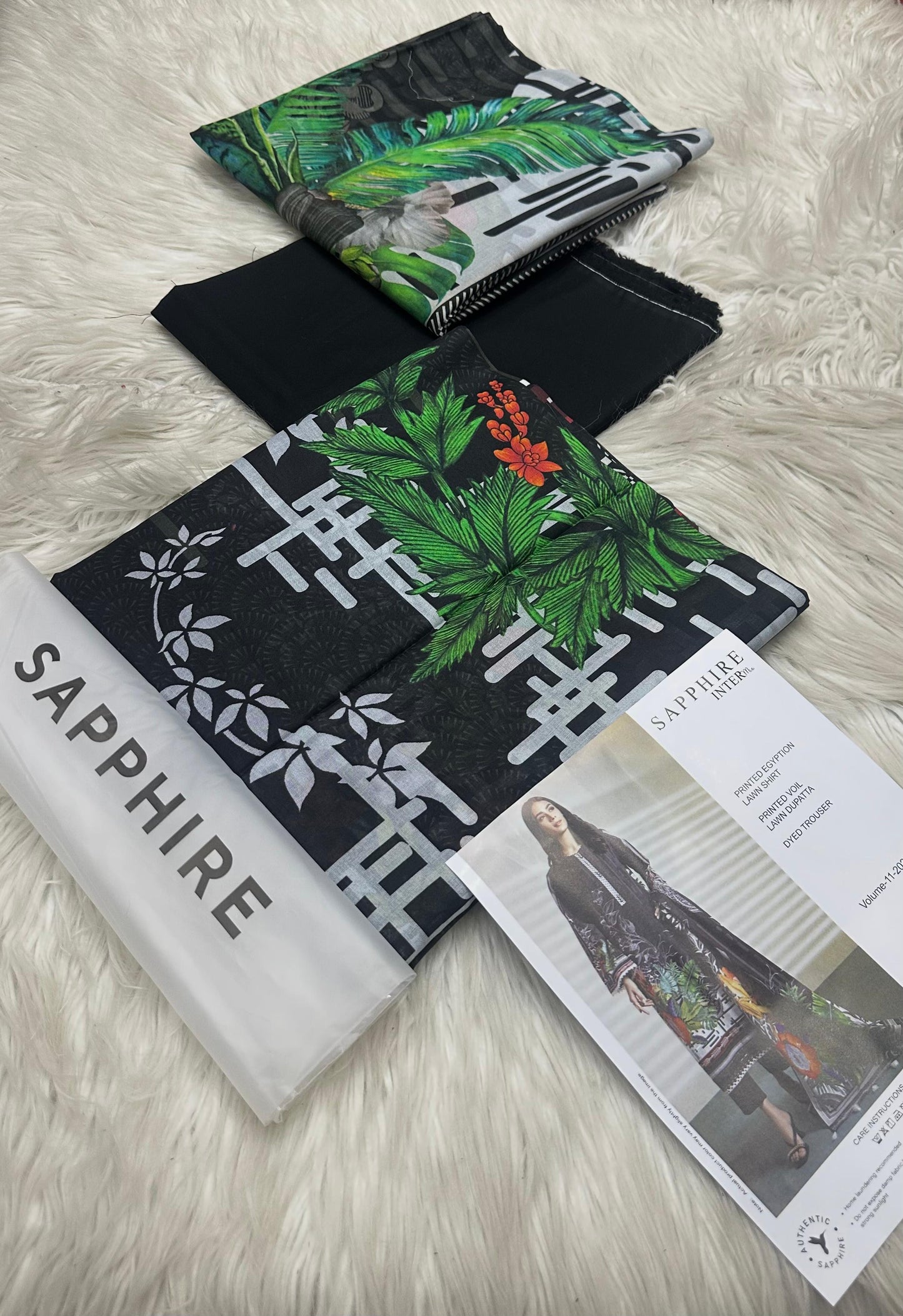 Original 3 Peice Lawn Suit -9 (Shappire)