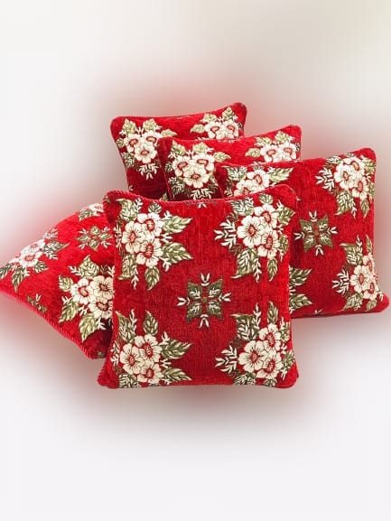 5 Pcs Velvet Cushion Covers Set