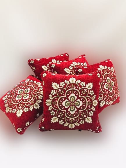 5 Pcs Velvet Cushion Covers Set