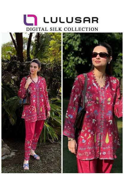 LULUSAR Digital Printed 2pc Fabric Silk