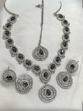 American Diamond Necklace Set (1 Karat)