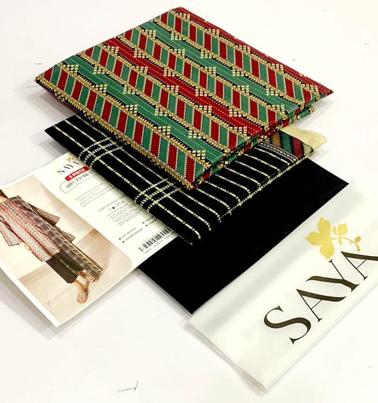Saya Lawn 3 Pcs Suit -12