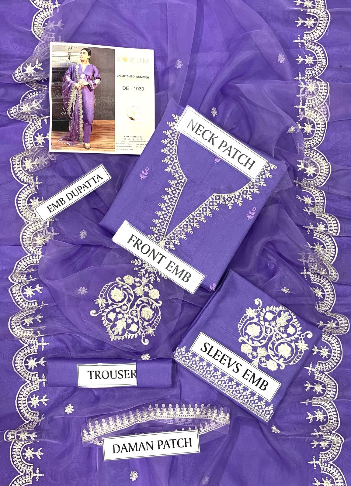 3PC EMB LAWN SUIT COCO BY ZARA SHAHJAHAN