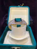 Emerald Gold Plated Bracelet