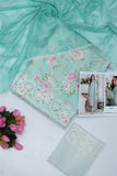 Air jet Doby LAWN Fabric 3Pc Aqua Suit