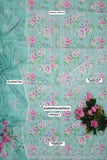 Air jet Doby LAWN Fabric 3Pc Aqua Suit