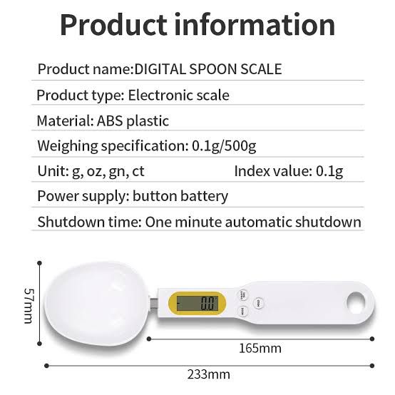 Portable Digital Measuring Spoons