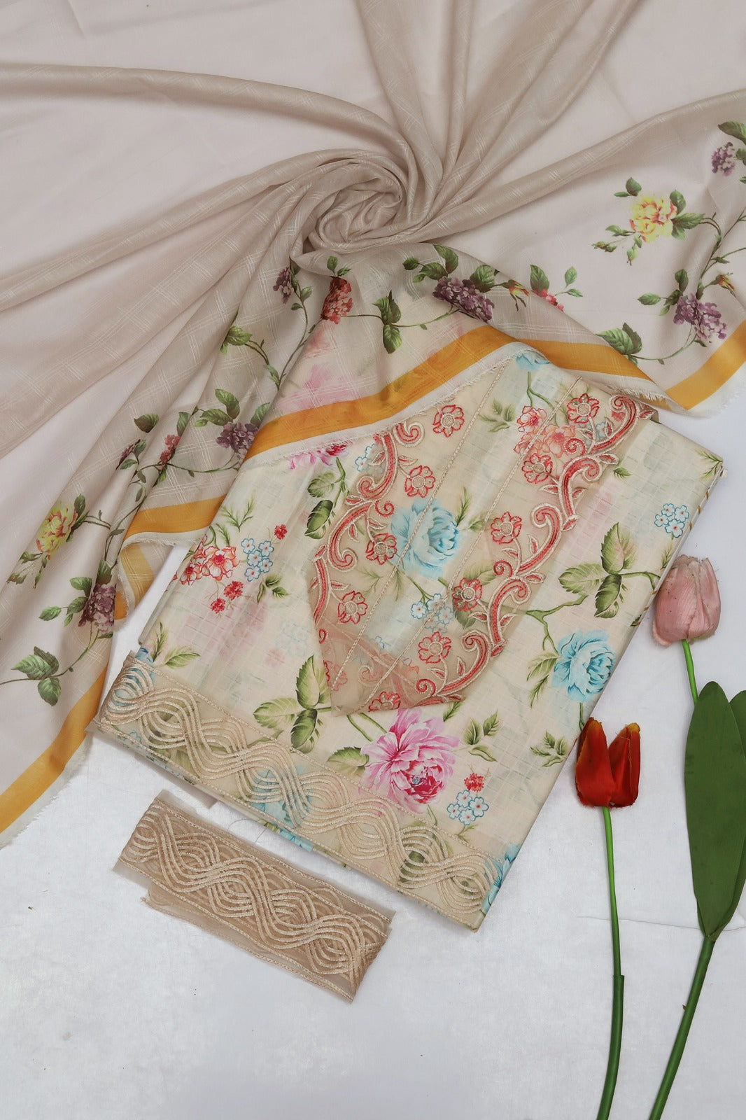 Air jet Doby LAWN Fabric 3Pc - 1