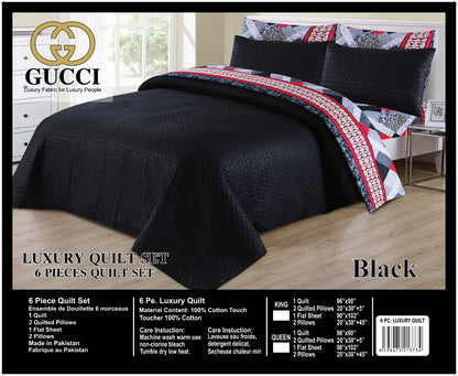 Luxury Fabric 6 Pcs Bedspread Sets