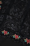 Baroque UNSTITCHED 3 PIECE Black Dress