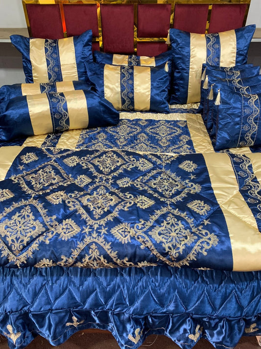 Fancy Bridal Quilt Cover Set 14 Pcs - 2