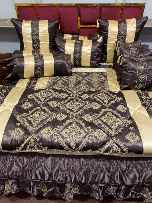 Fancy Bridal Quilt Cover Set 14 Pcs - 3