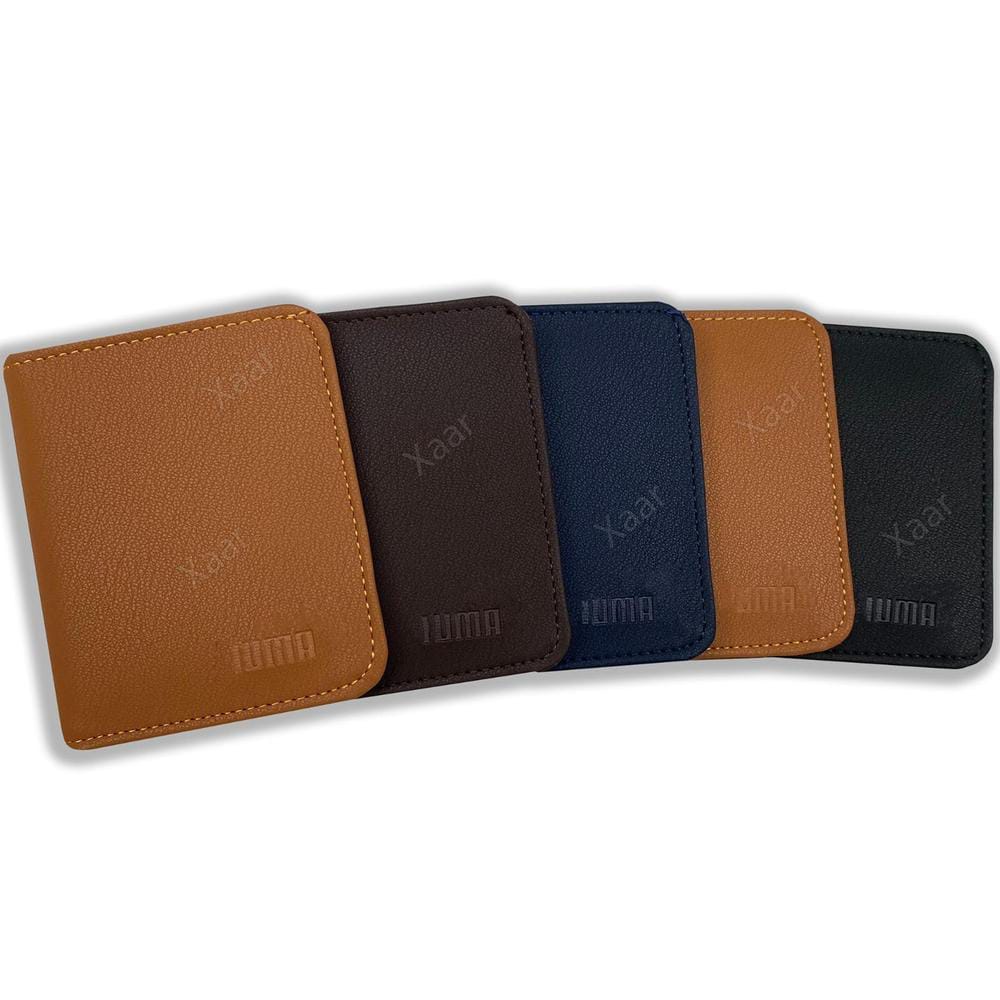 Leather Plain Men's Bi-Fold Wallet