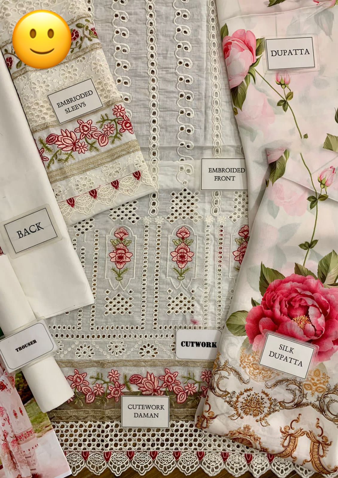 Embroidered Cotton Chicken Kari White Dress