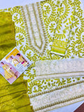 Maria.B patches with Chiffon Dupatta