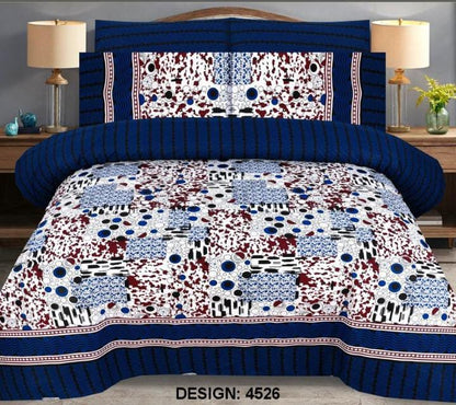 King Size Cotton Stuff Bedsheets Set