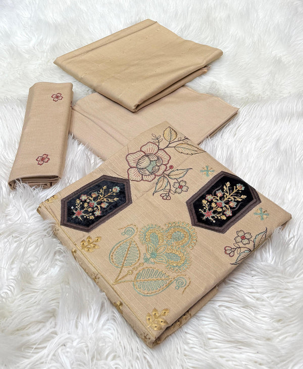 Bareeza 3pc Embroidery Dhanak - 5